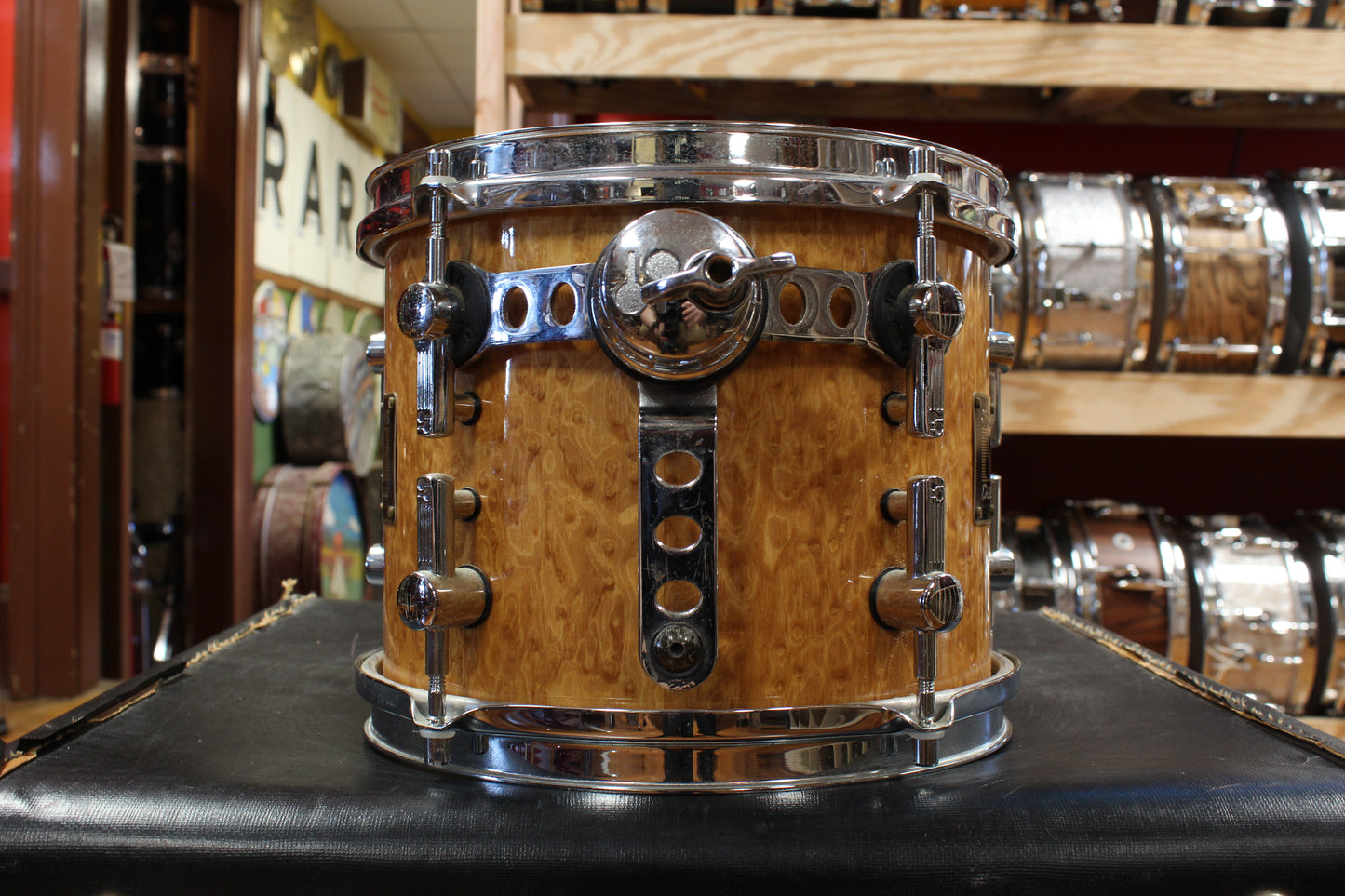 Early 2000s Sonor Delite Outfit in Natural Birdseye Maple 18x20 8x10 9x12 14x14