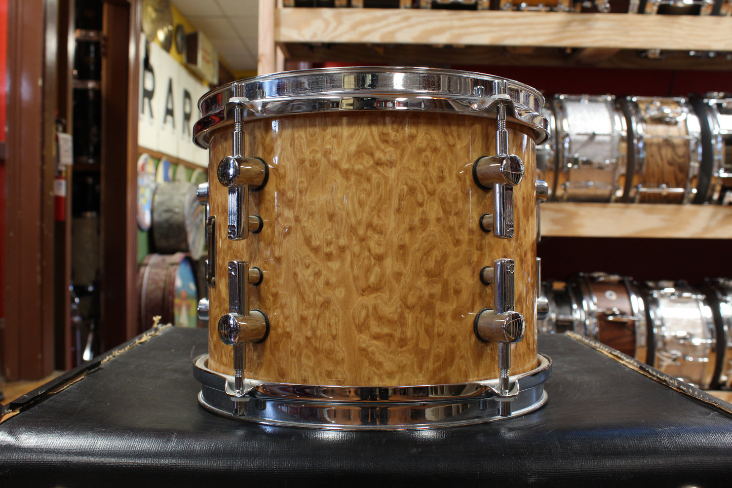 Early 2000s Sonor Delite Outfit in Natural Birdseye Maple 18x20 8x10 9x12 14x14