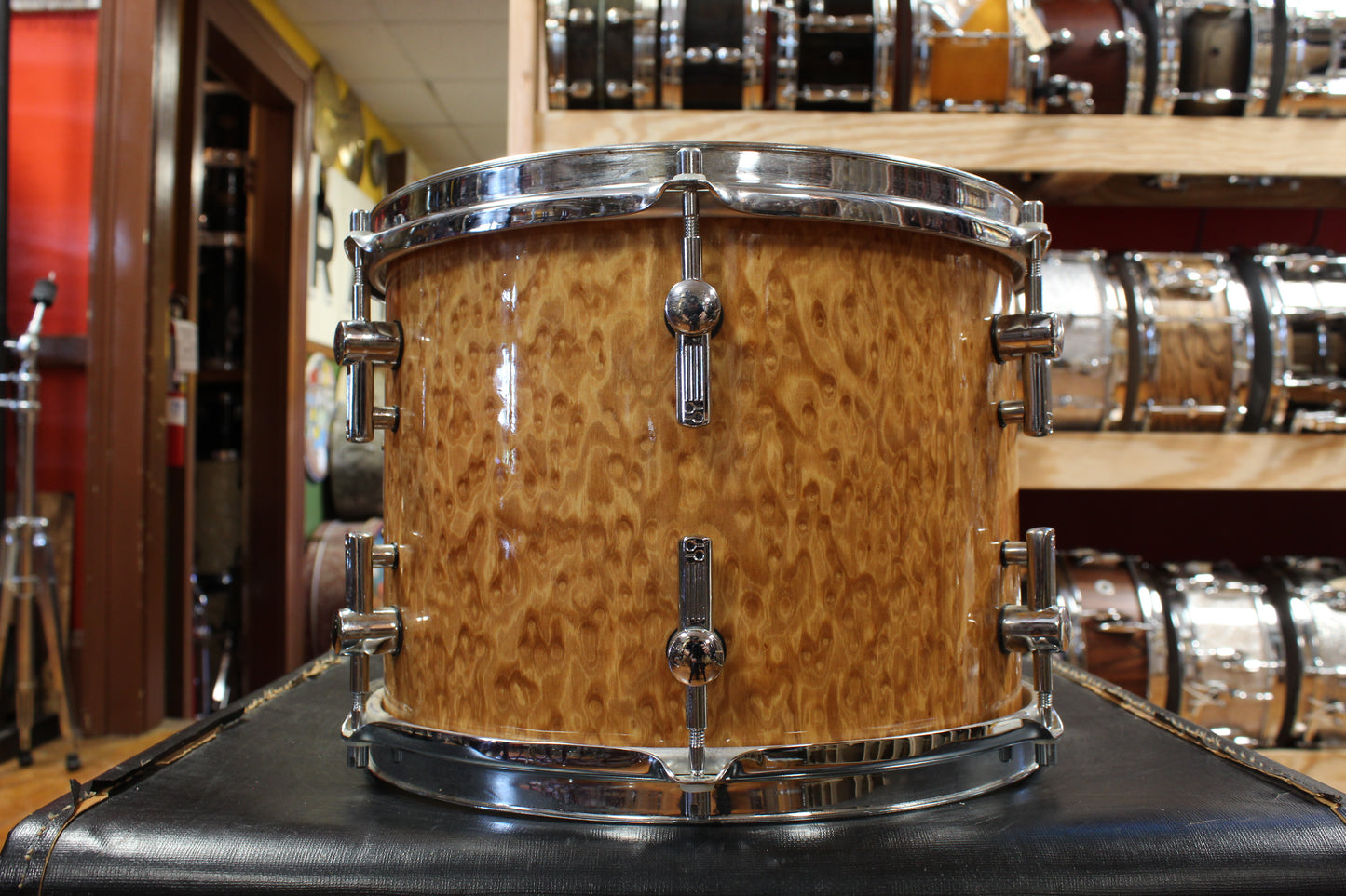Early 2000s Sonor Delite Outfit in Natural Birdseye Maple 18x20 8x10 9x12 14x14