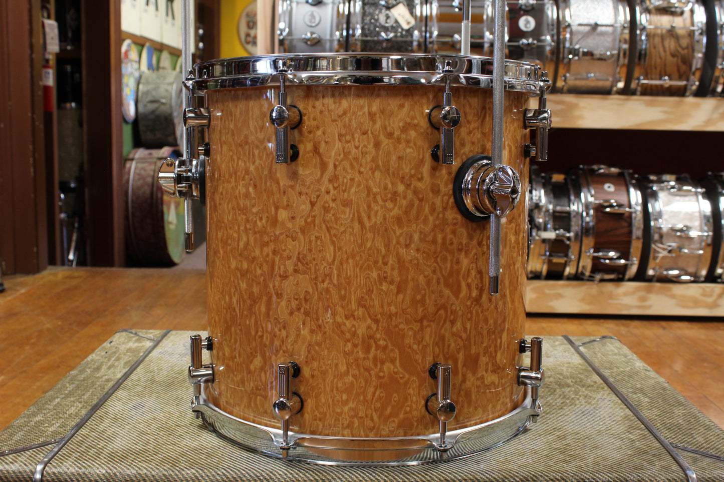 Early 2000s Sonor Delite Outfit in Natural Birdseye Maple 18x20 8x10 9x12 14x14