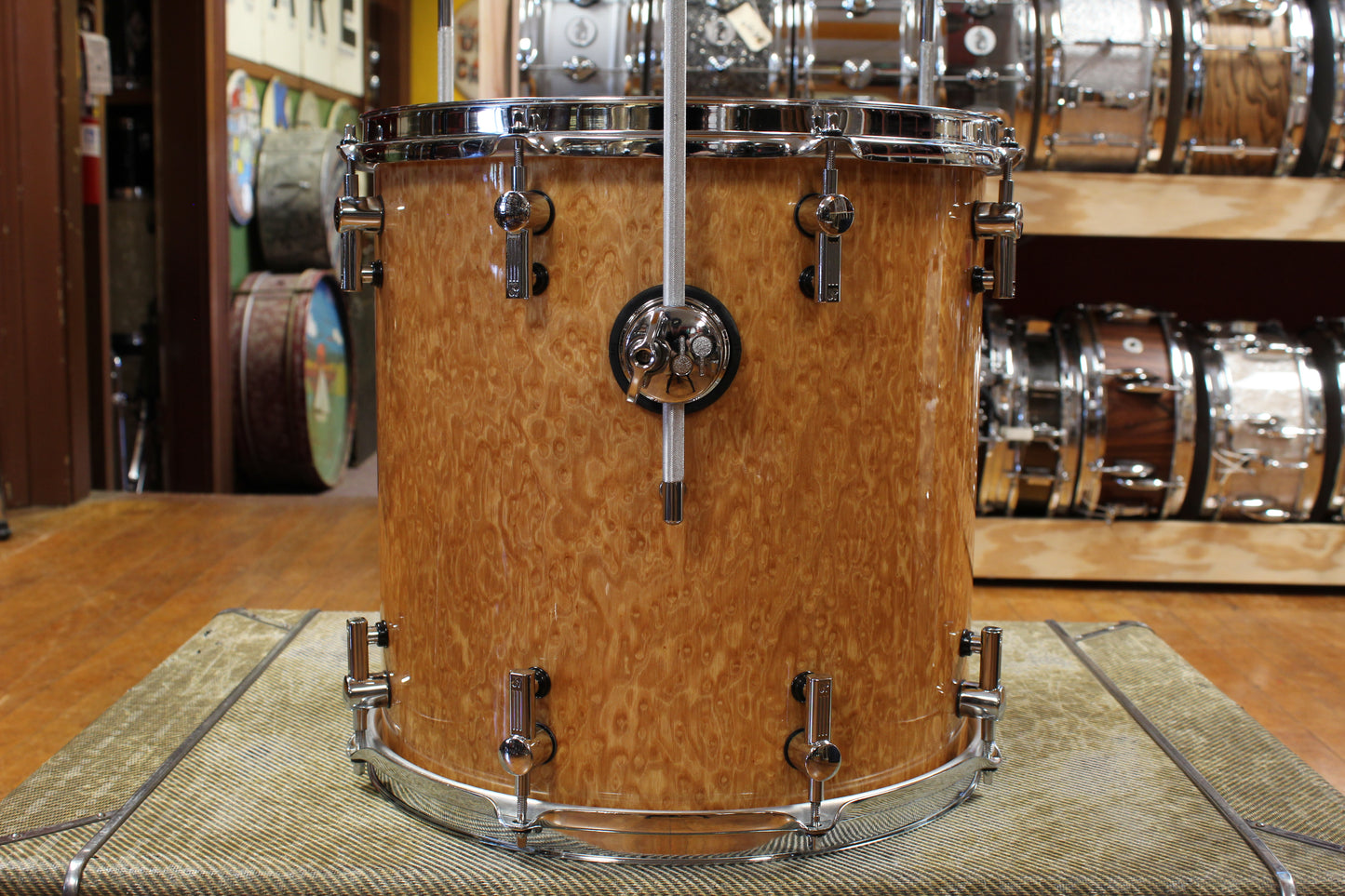 Early 2000s Sonor Delite Outfit in Natural Birdseye Maple 18x20 8x10 9x12 14x14