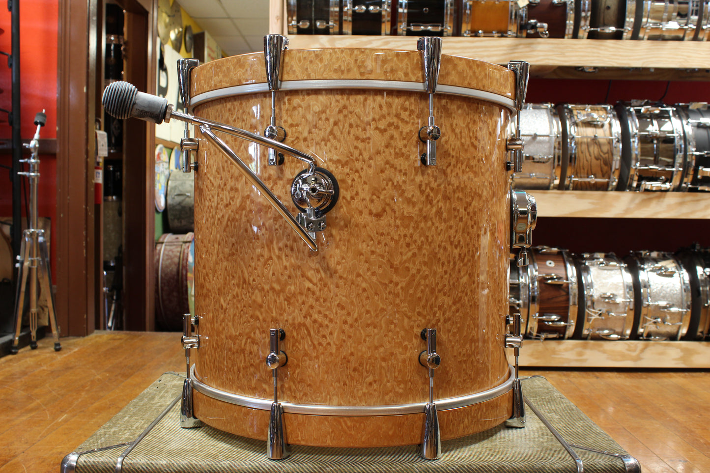 Early 2000s Sonor Delite Outfit in Natural Birdseye Maple 18x20 8x10 9x12 14x14