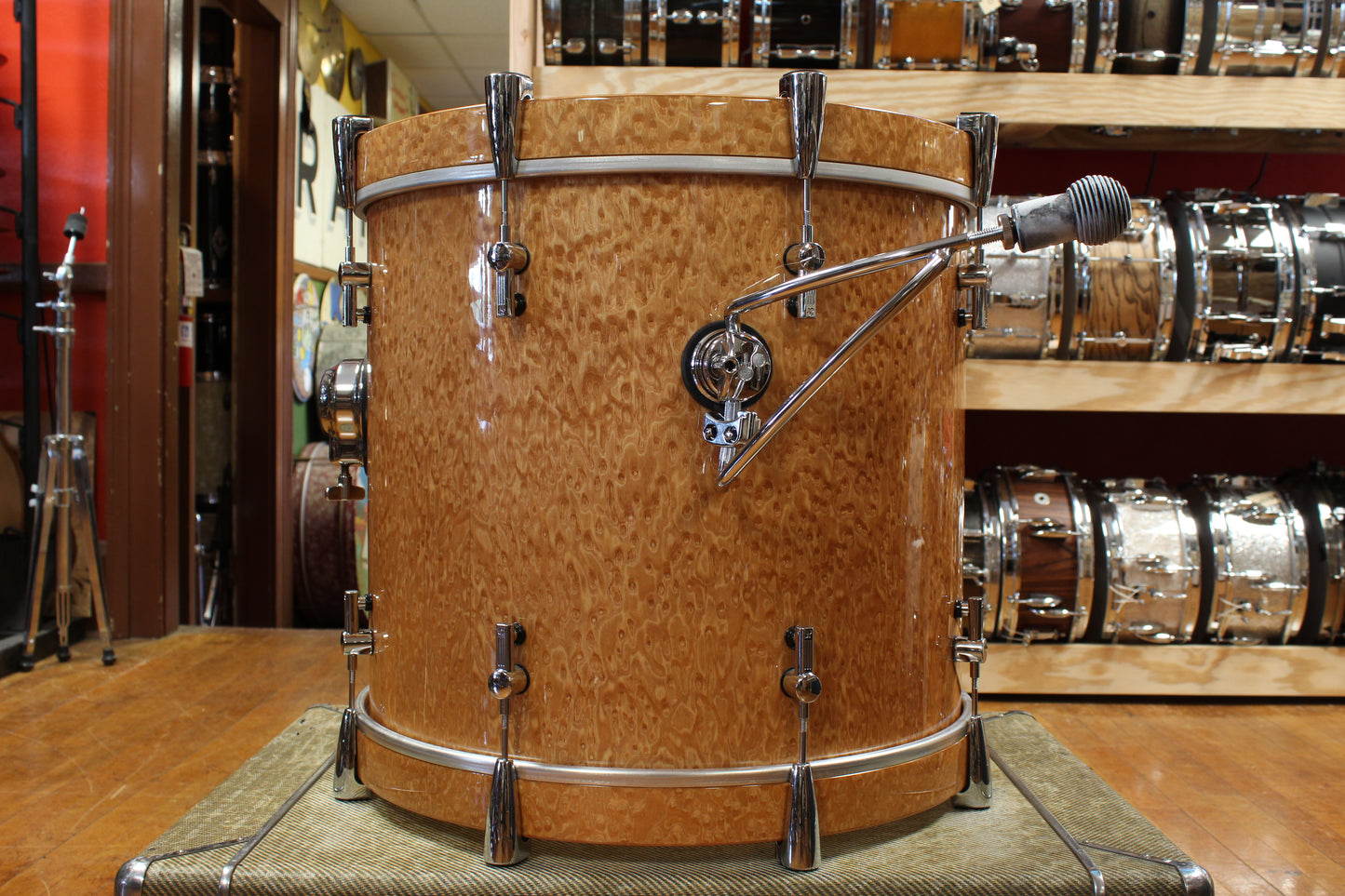 Early 2000s Sonor Delite Outfit in Natural Birdseye Maple 18x20 8x10 9x12 14x14