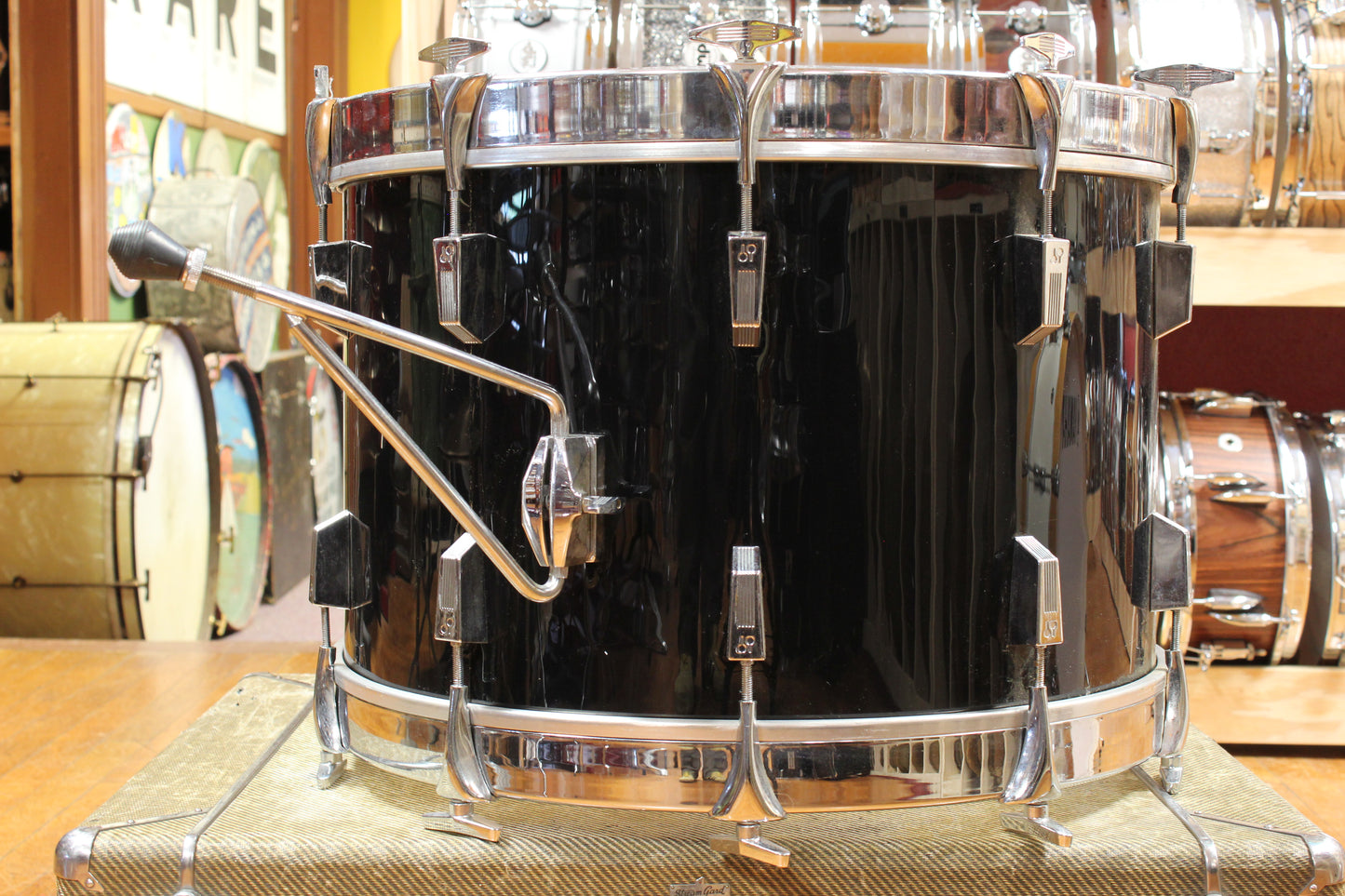 1980s Sonor Phonic 14x22 Bass Drum in Black