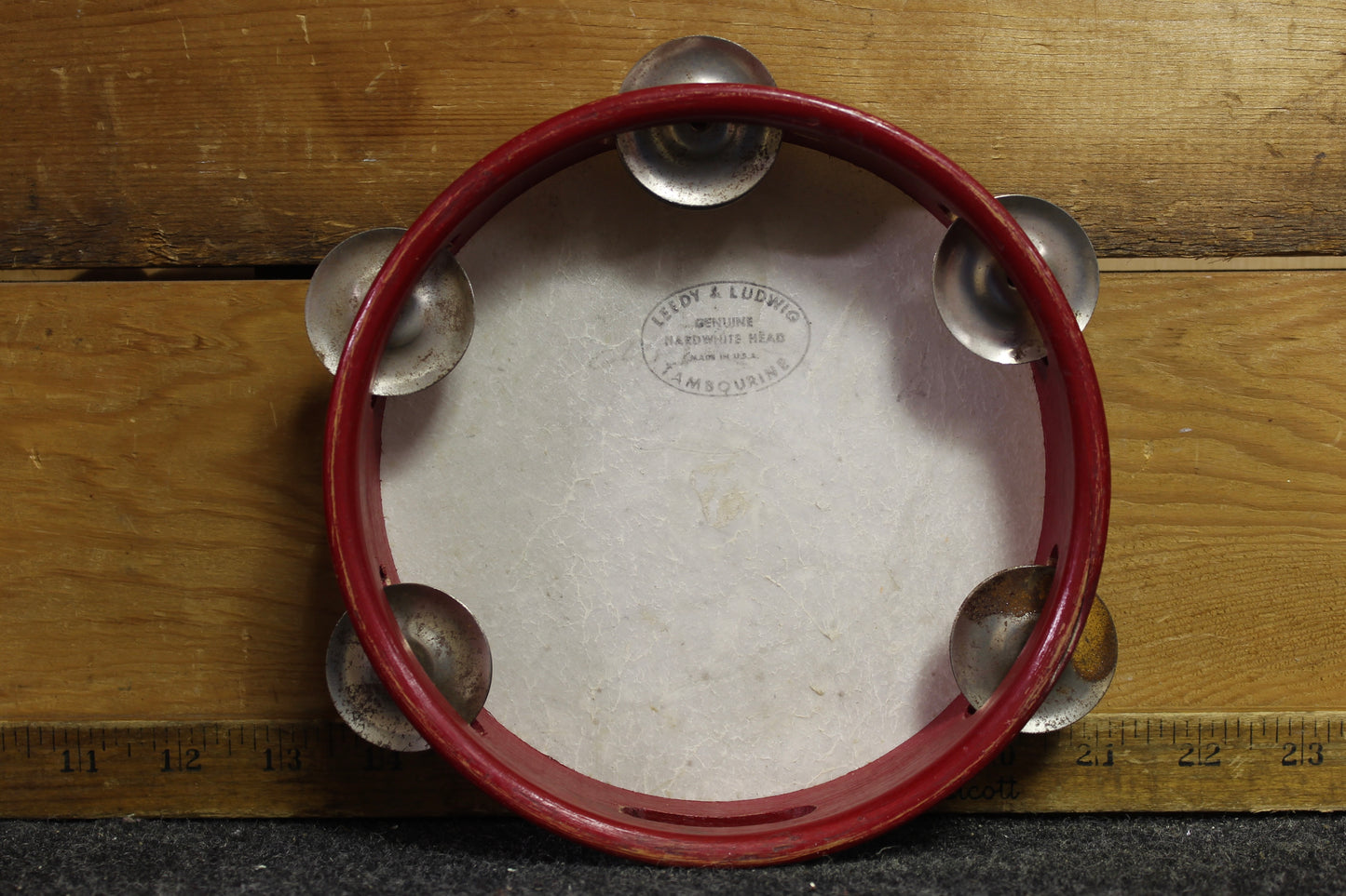 1930's Leedy & Ludwig 7" Tamborine Red