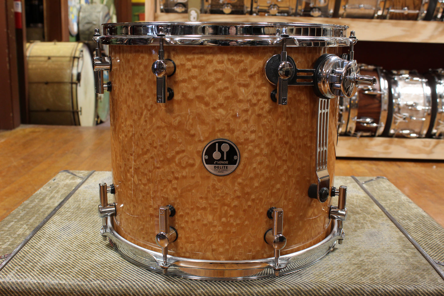 Early 2000s Sonor 12x14 Delite Tom in Birdseye Maple