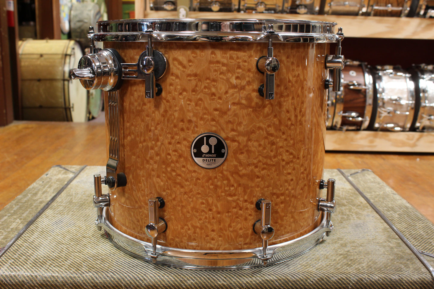 Early 2000s Sonor 12x14 Delite Tom in Birdseye Maple
