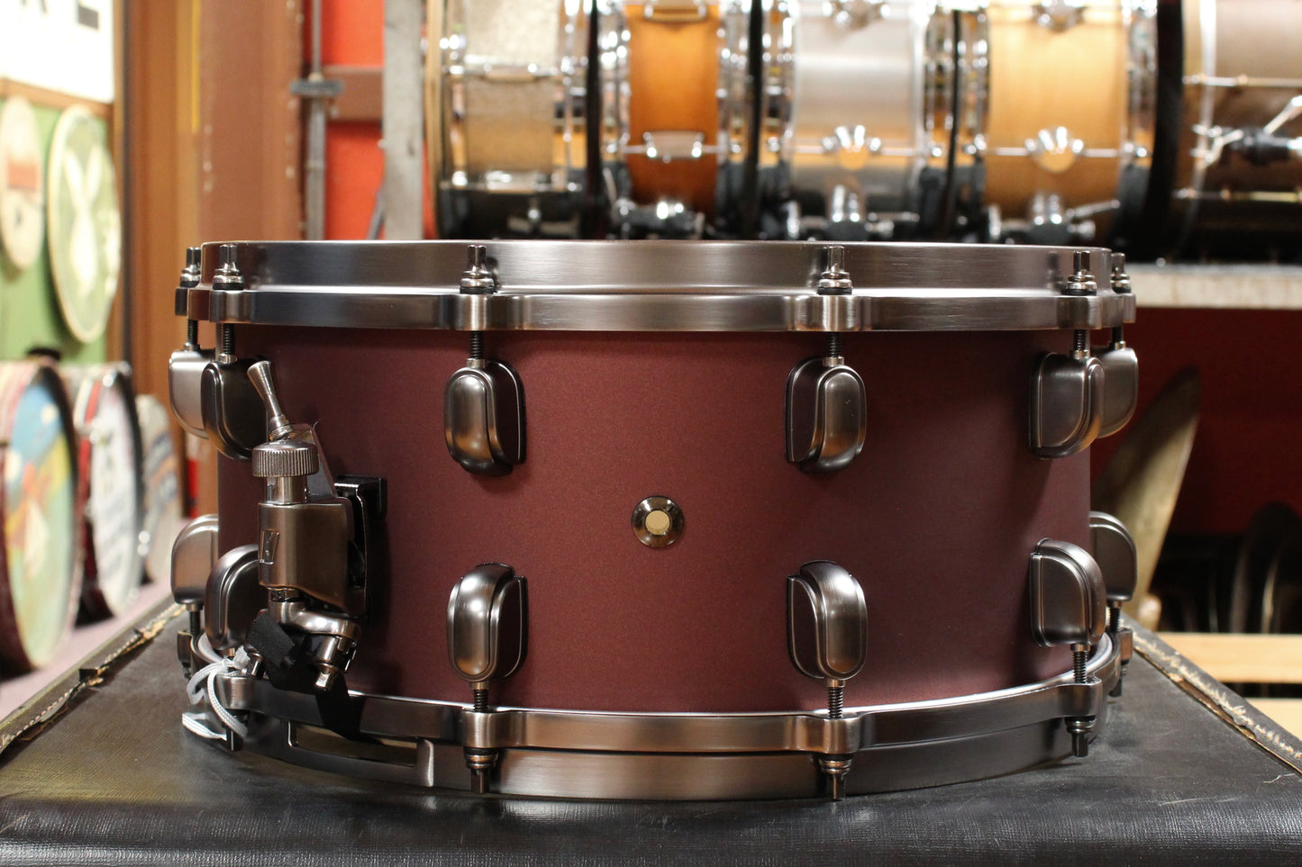 Tama 6.5x14 Starclassic Maple Snare Drum in Flat Burgundy Metallic