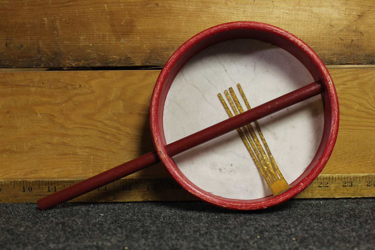 1930's Ludwig Hand Drum Red