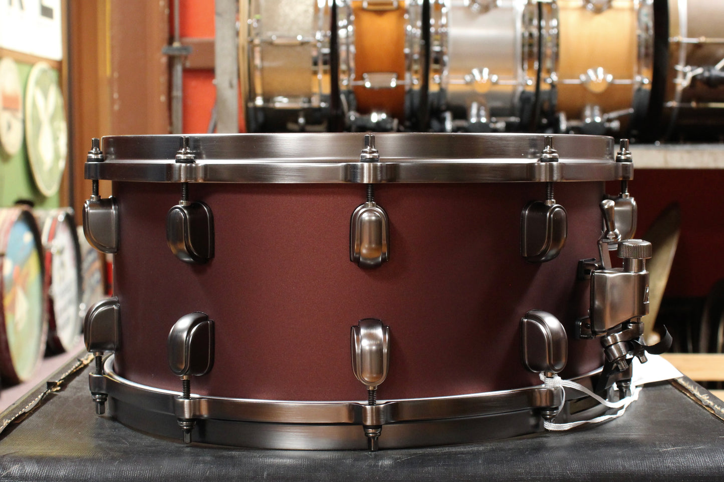 Tama 6.5x14 Starclassic Maple Snare Drum in Flat Burgundy Metallic