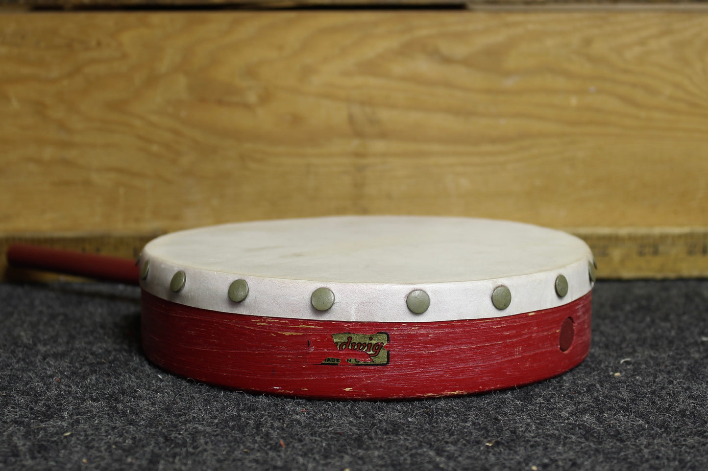 1930's Ludwig Hand Drum Red