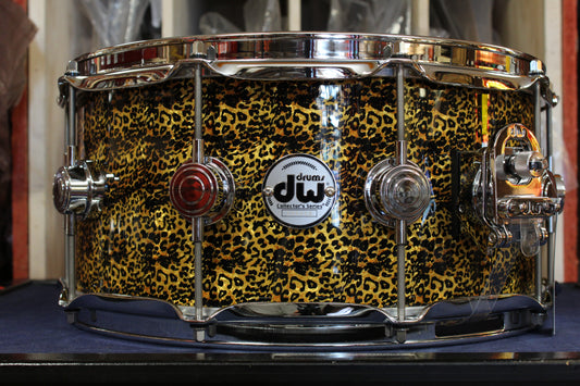 DW Collectors Series Snare Drum 6.5"x14" in Cheetah Finishply