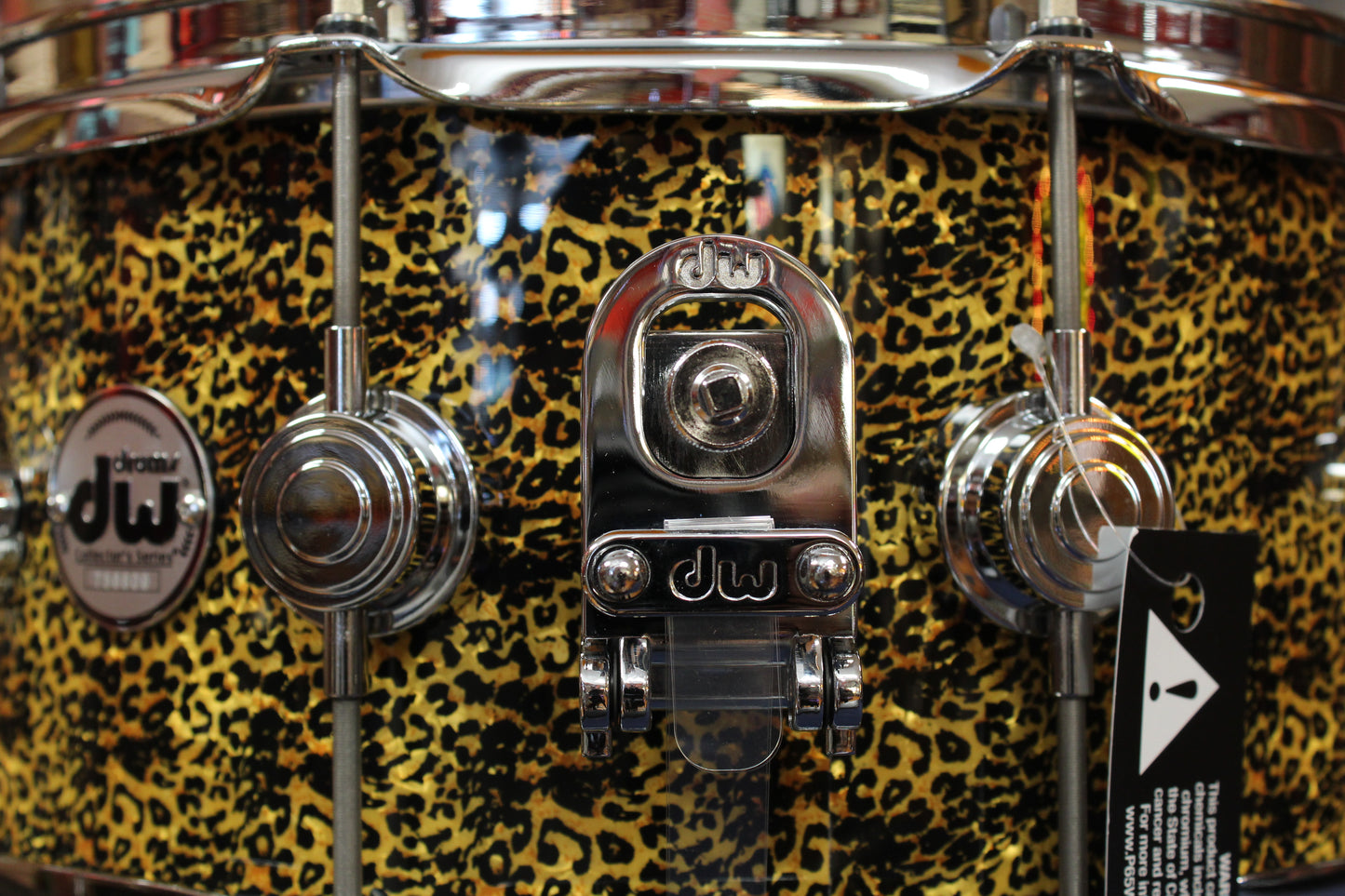 DW Collectors Series Snare Drum 6.5"x14" in Cheetah Finishply