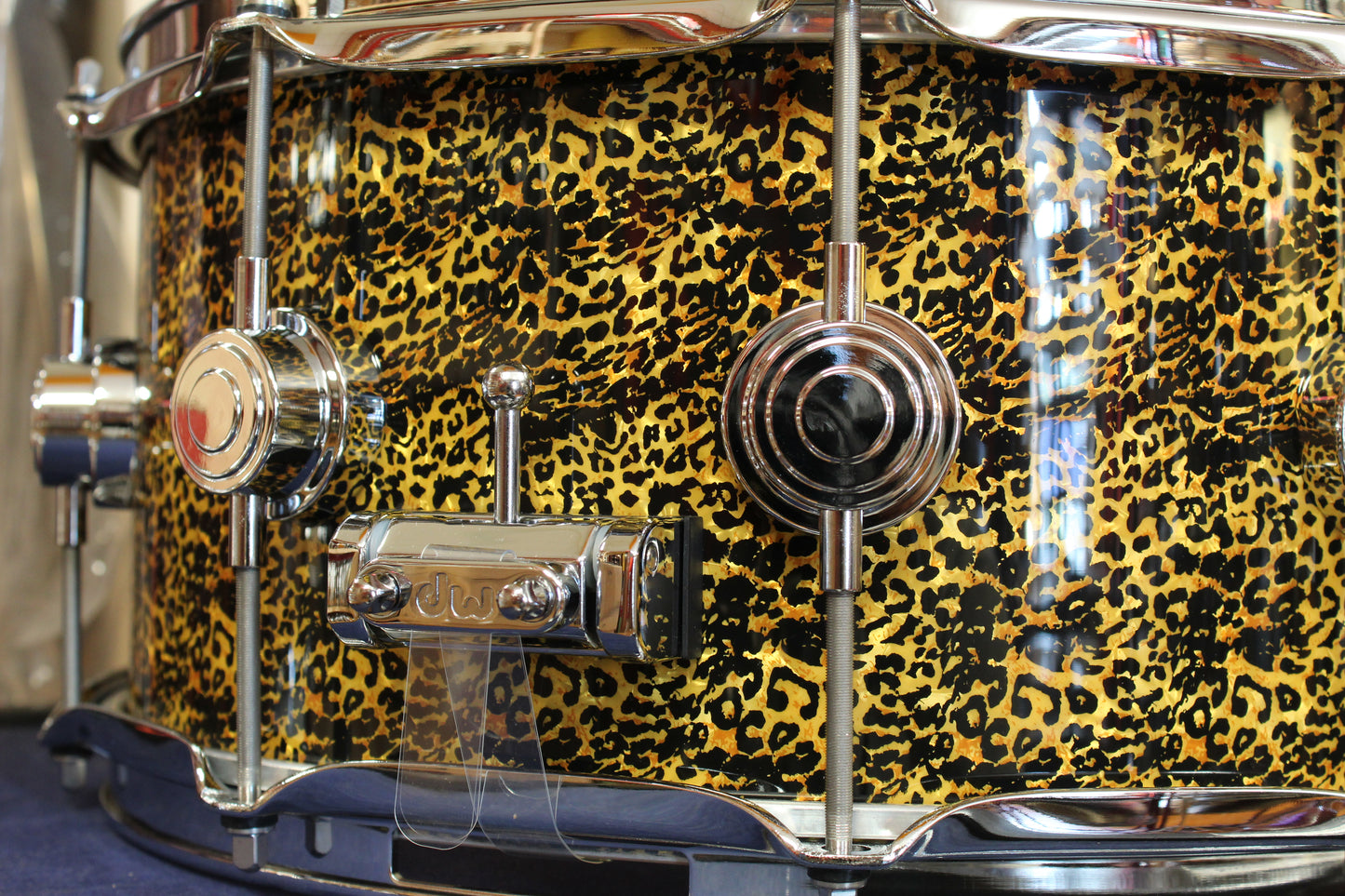DW Collectors Series Snare Drum 6.5"x14" in Cheetah Finishply