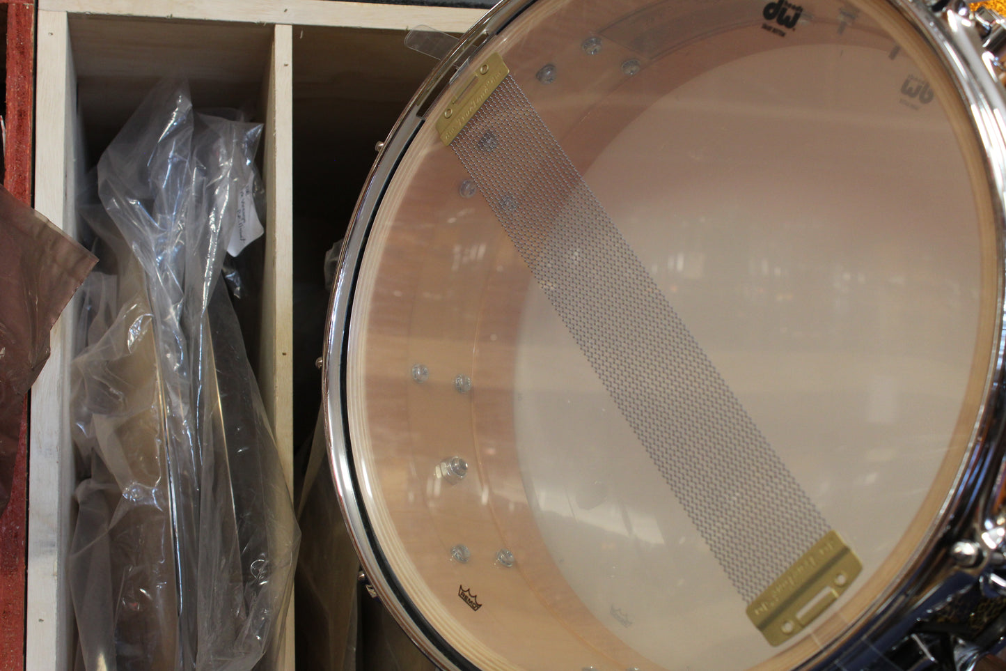 DW Collectors Series Snare Drum 5"x14" in Cheetah Finishply