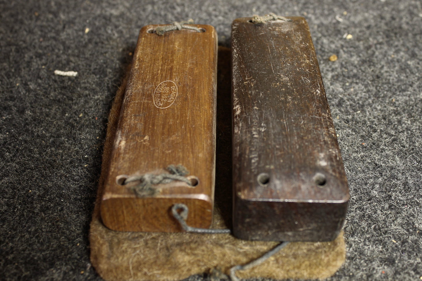 1920's Ludwig Deagan Wood Block Pair