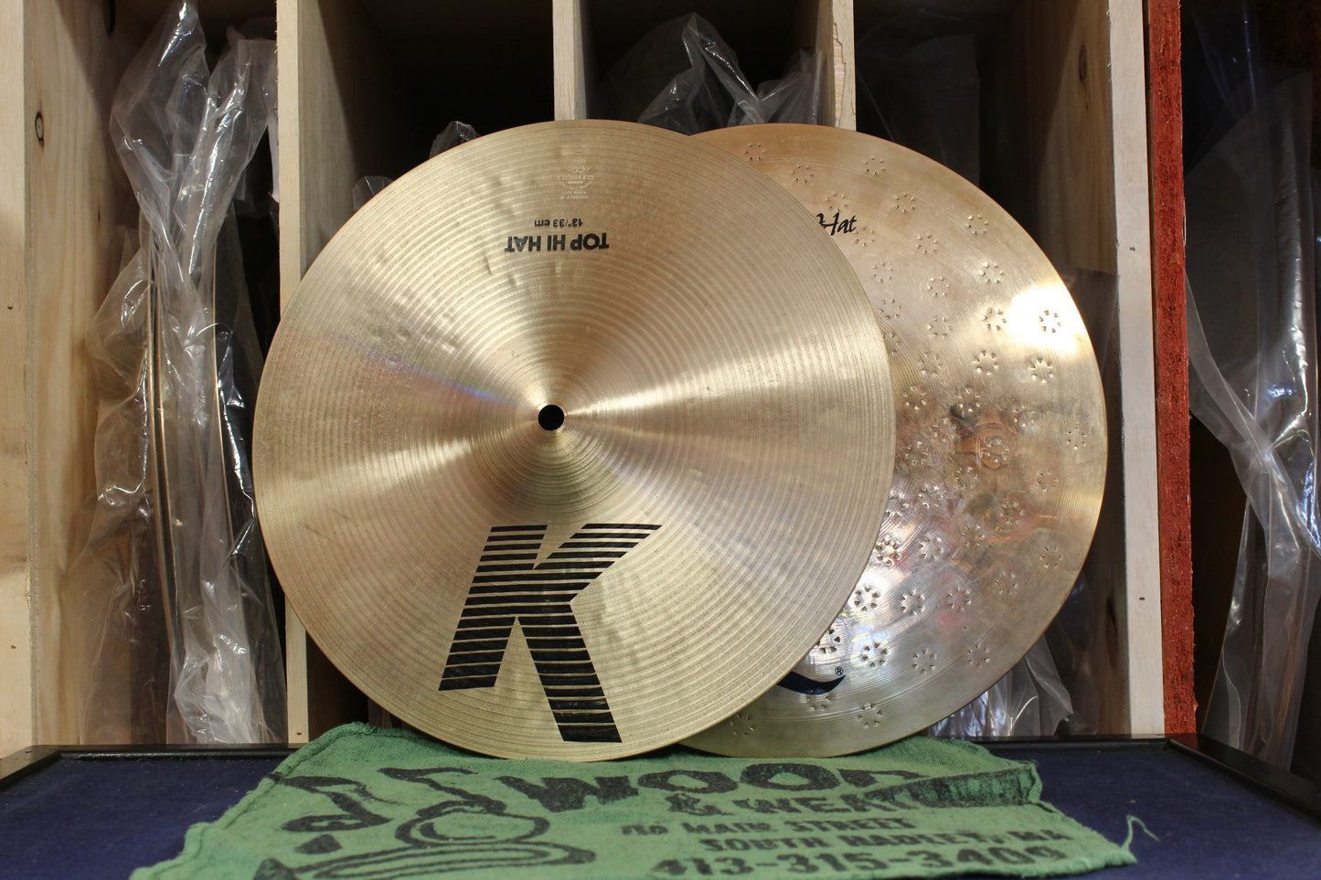 1994 Zildjian 13" K/Z Dyno Beat Hi-Hats 885/1065g