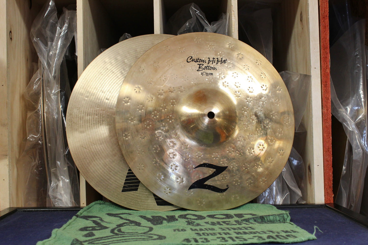 1994 Zildjian 13" K/Z Dyno Beat Hi-Hats 885/1065g