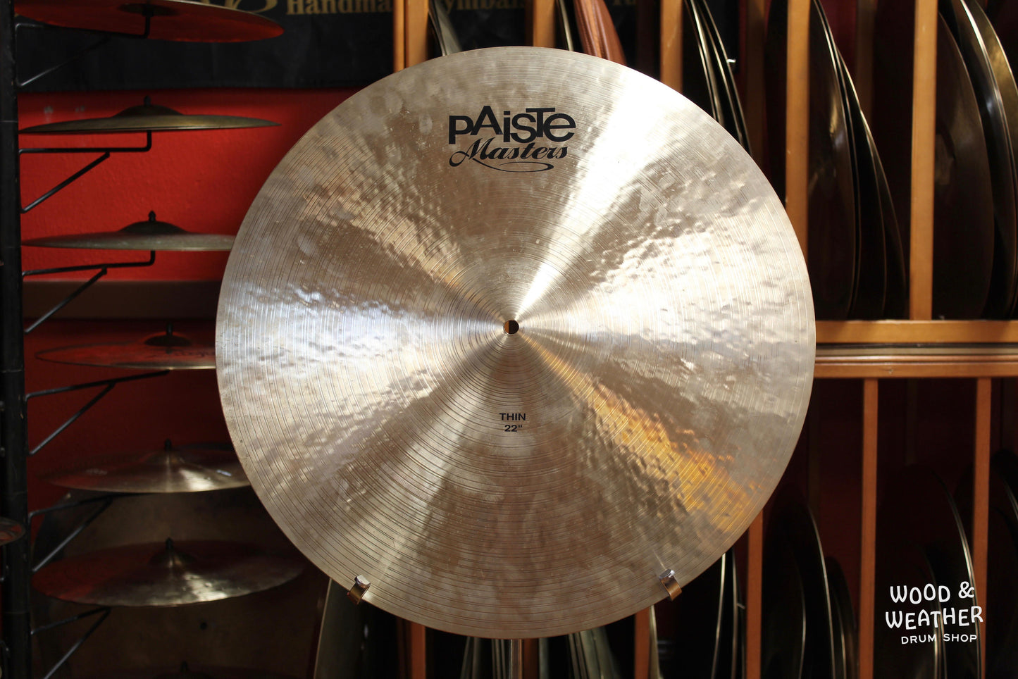 Used Paiste Masters Series 22" Thin Ride Cymbal 2124g