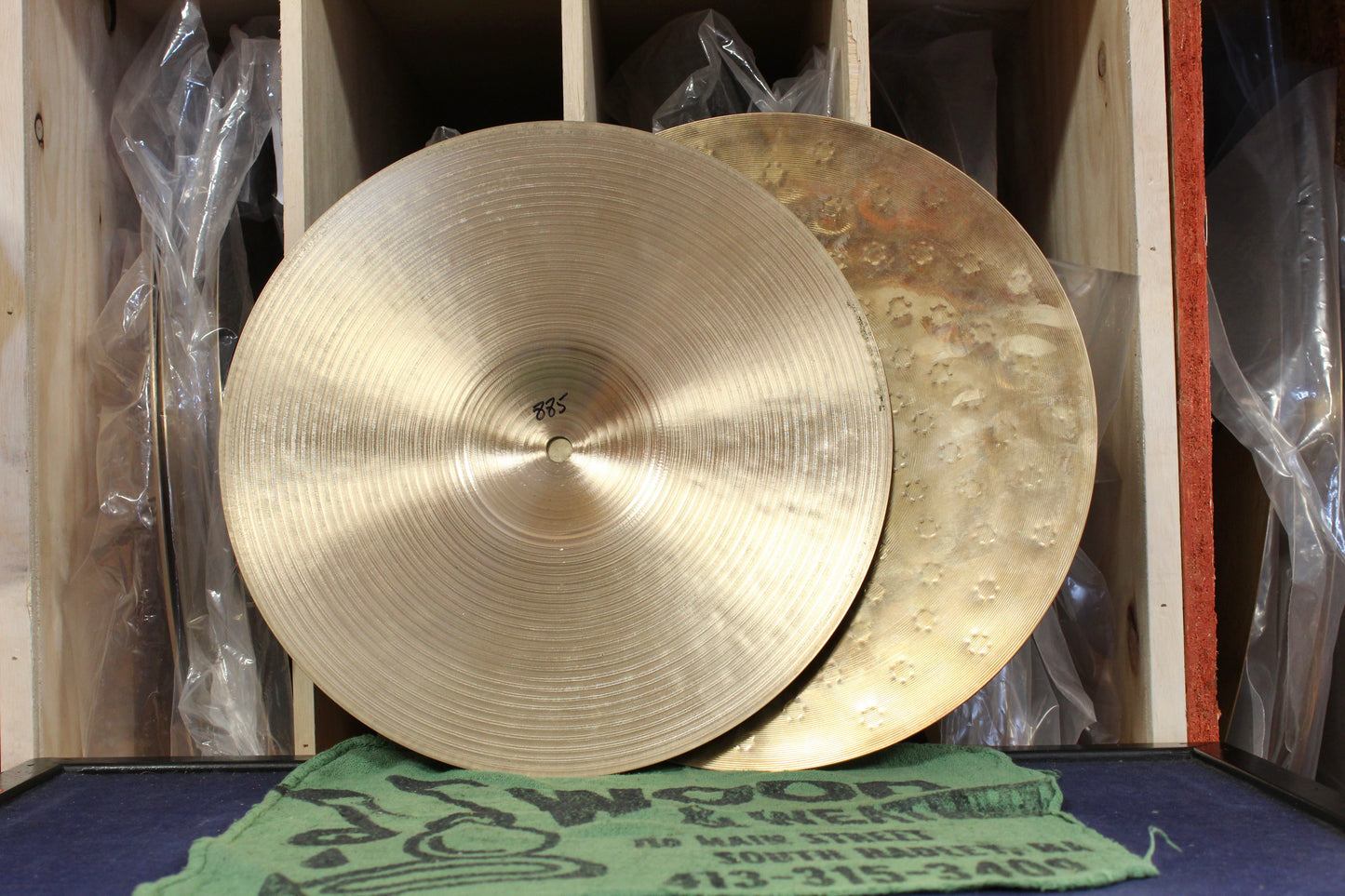 1994 Zildjian 13" K/Z Dyno Beat Hi-Hats 885/1065g