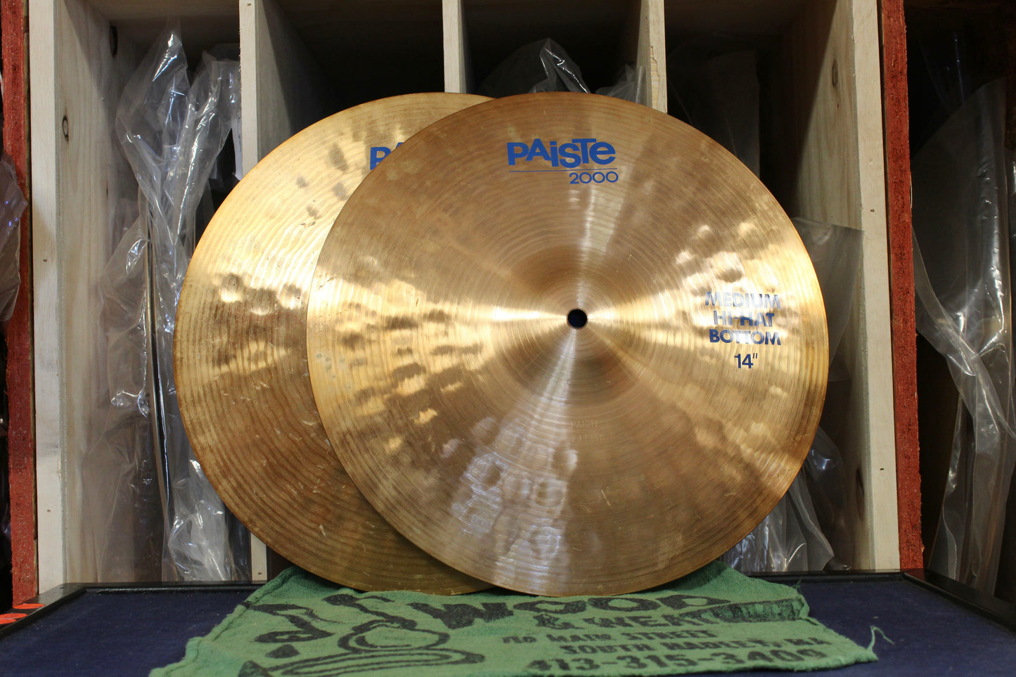 1980s Paiste 14" 2000 Medium Hi-Hats 788/1043g