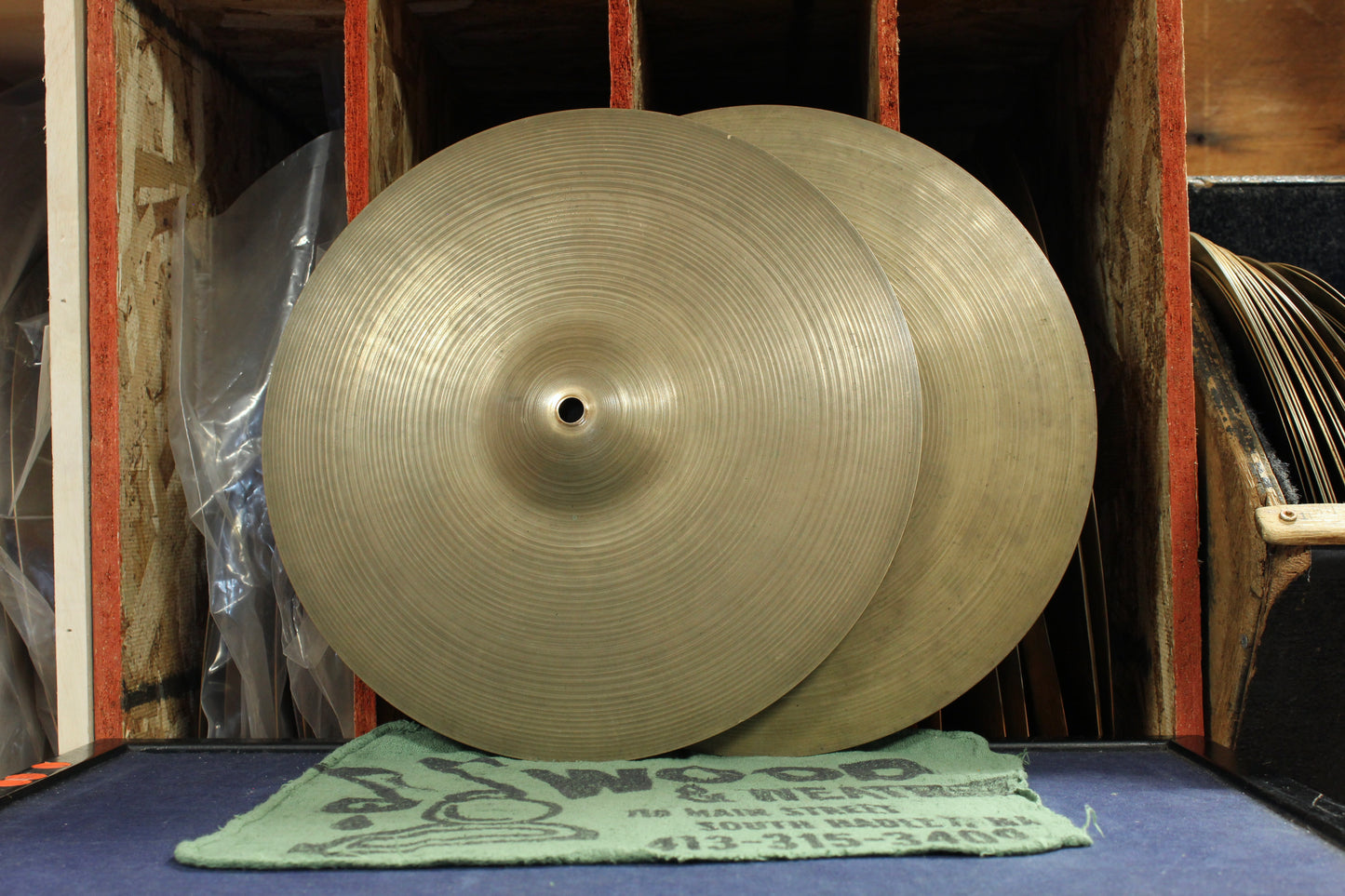 1960s A. Zildjian 14" Hi-Hats 939/1188g
