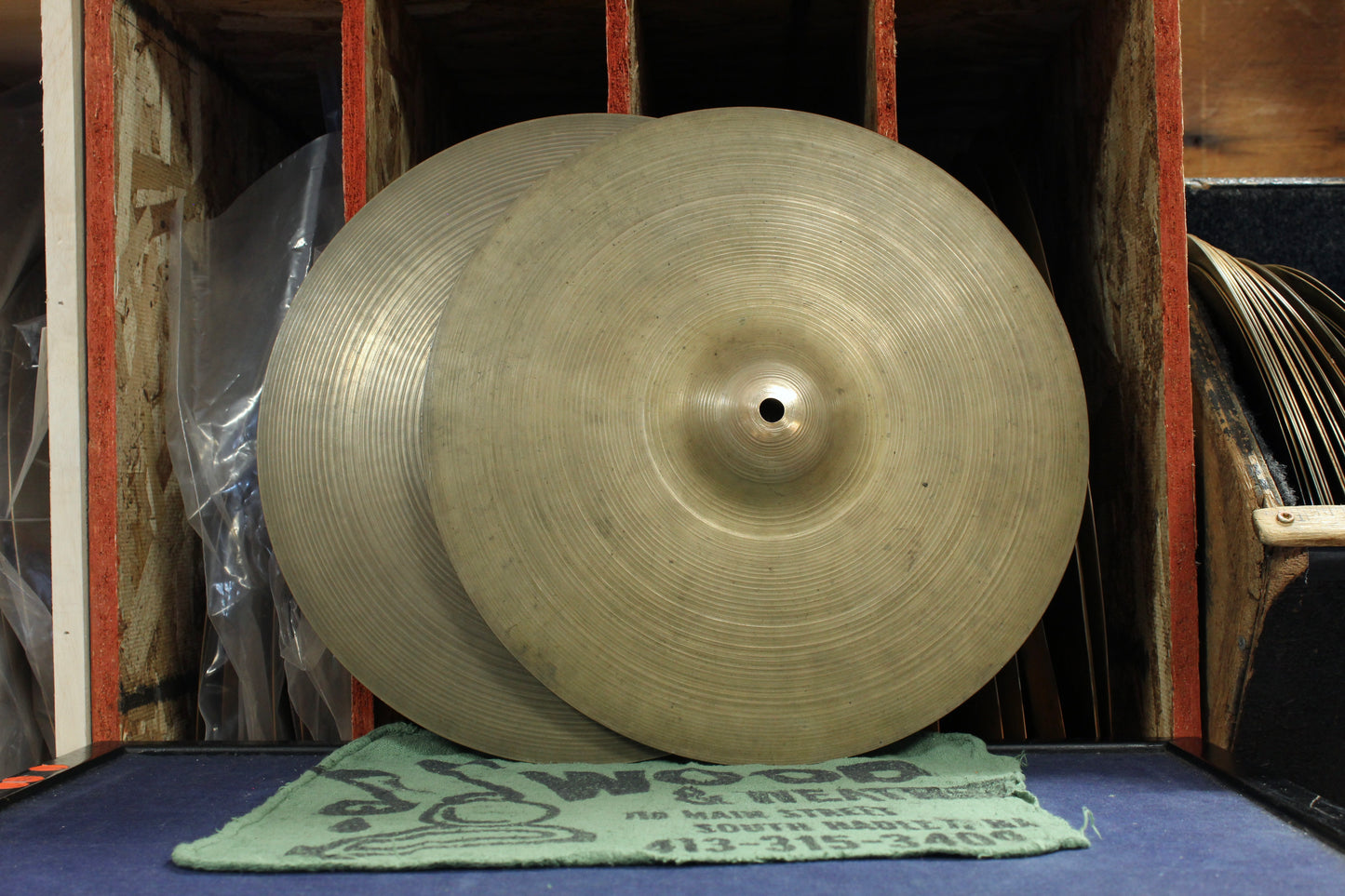 1960s A. Zildjian 14" Hi-Hats 939/1188g
