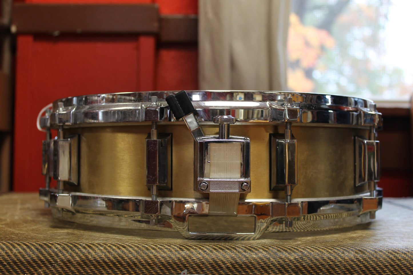 1980s Solid Drum Company 4"x14" Heavy Brass Snare Drum