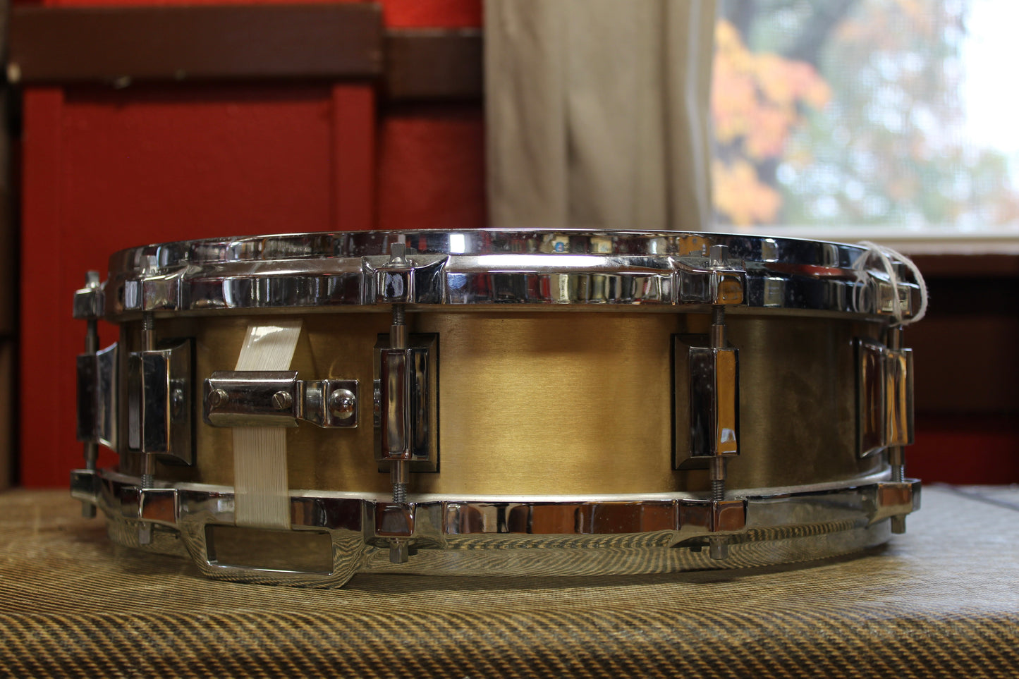 1980s Solid Drum Company 4"x14" Heavy Brass Snare Drum