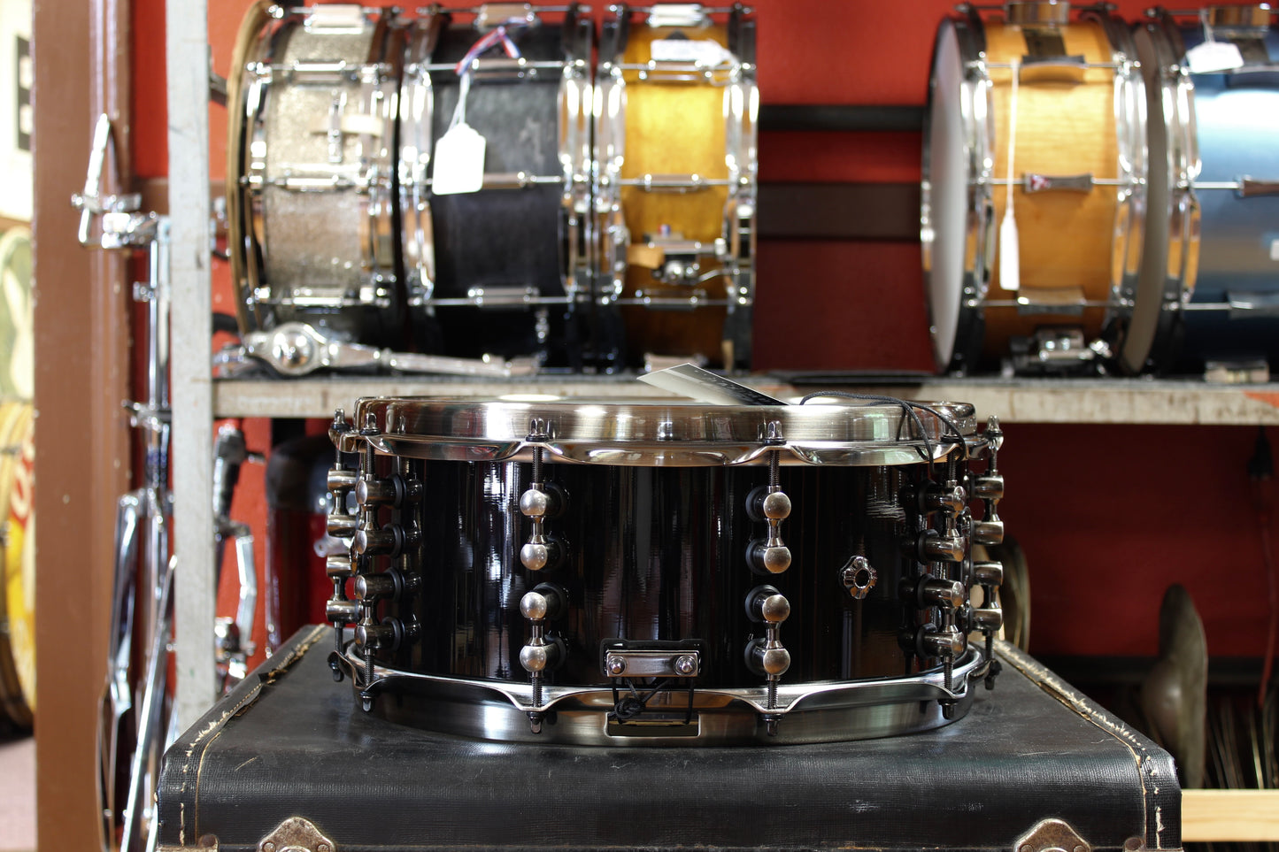 Mapex Black Panther 6x14 Jeff Hamilton Maximus Snare Drum in Piano Black Gloss