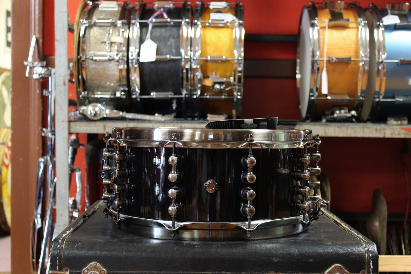 Mapex Black Panther 6x14 Jeff Hamilton Maximus Snare Drum in Piano Black Gloss