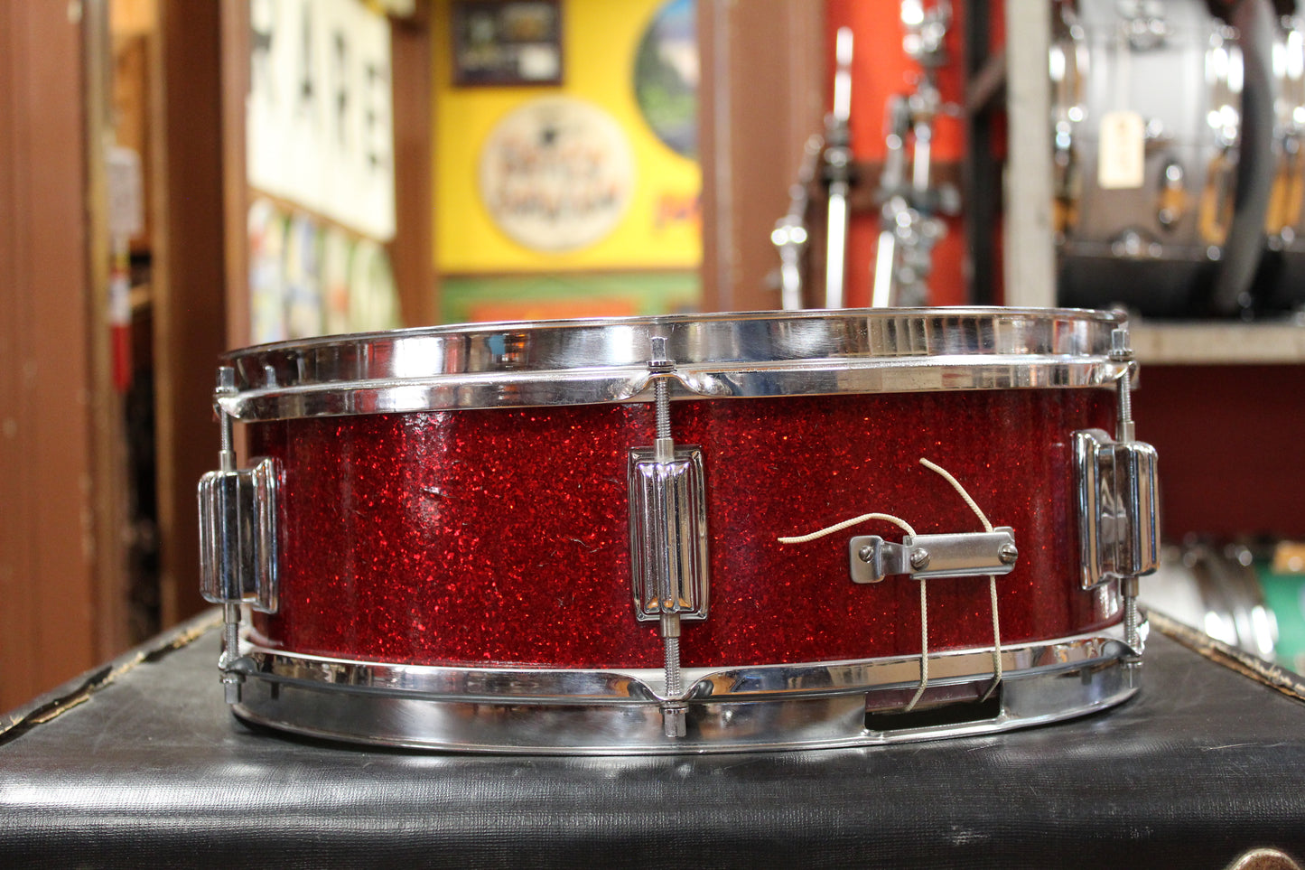 1960s Rogers Luxor Outfit in Sparkling Red Pearl 14x20 5x14 16x16 8x12