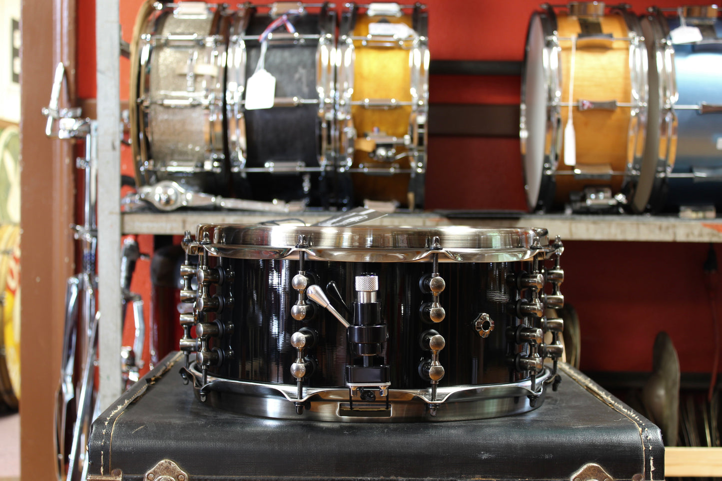 Mapex Black Panther 6x14 Jeff Hamilton Maximus Snare Drum in Piano Black Gloss