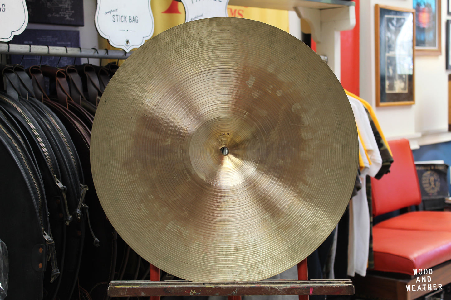 1970s A. Zildjian 20" Ride Cymbal 2470g