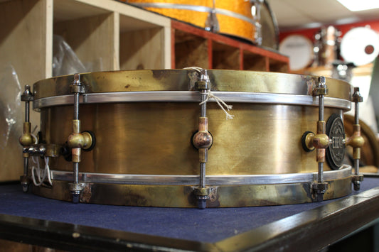 Ebenor Percussion 4"x14" Antique Brass Snare Drum