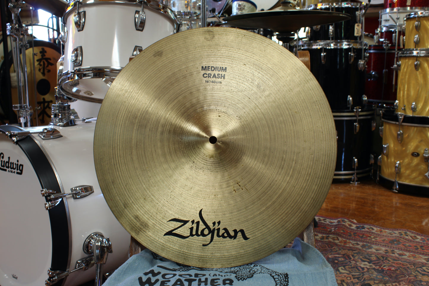 1980s A. Zildjian 16" CO. Stamp Crash 1176g