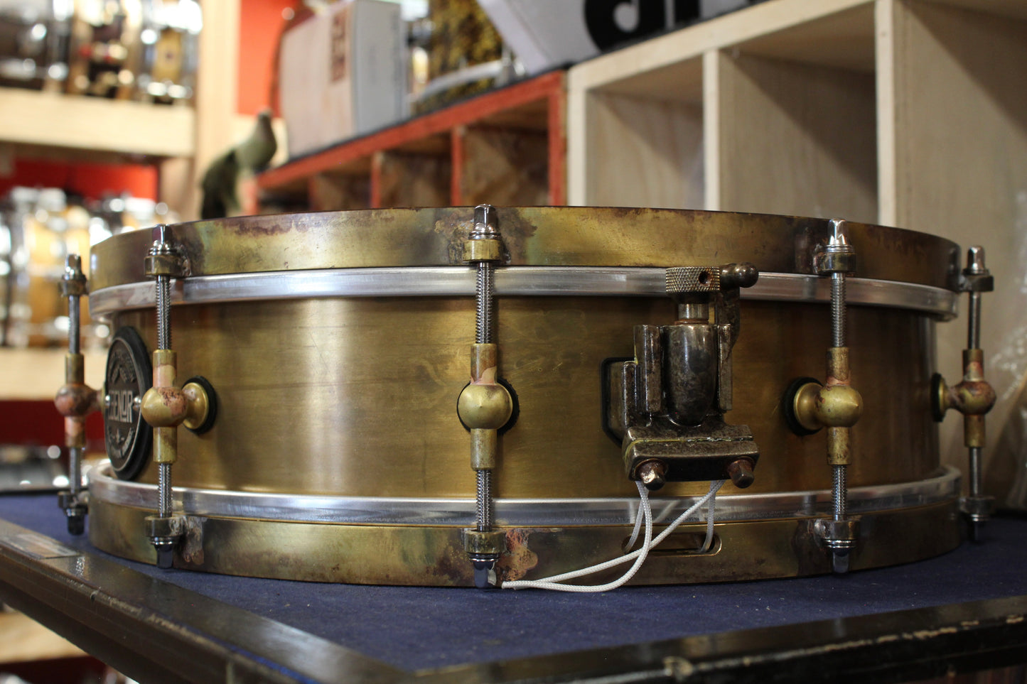 Ebenor Percussion 4"x14" Antique Brass Snare Drum