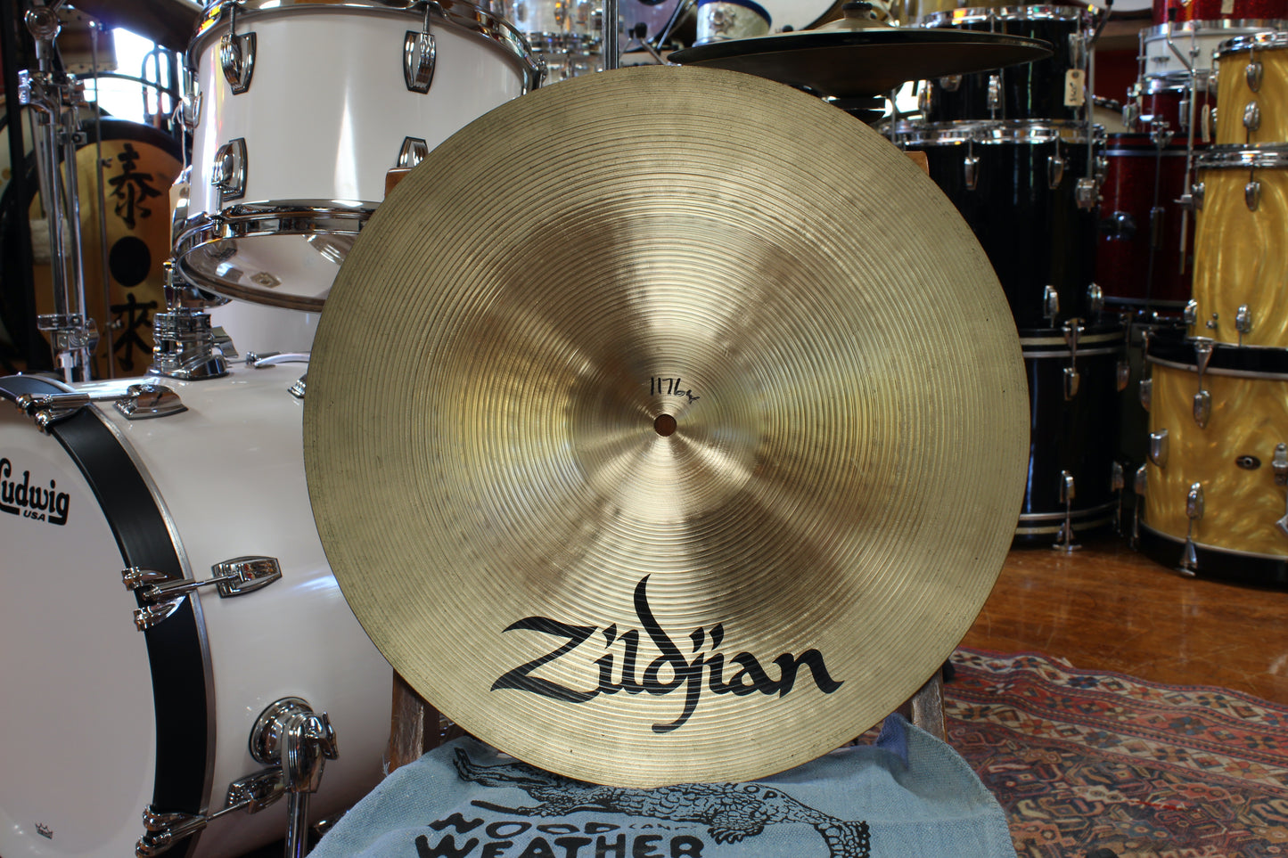 1980s A. Zildjian 16" CO. Stamp Crash 1176g