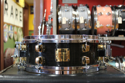 1990s Yamaha 5x13 Dave Weckl Signature Snare Drum in Black Lacquer
