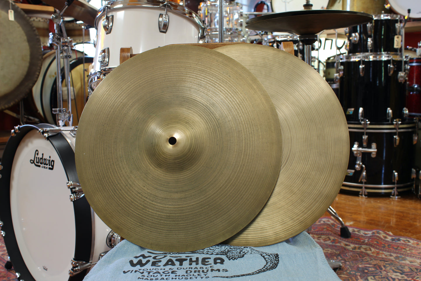 1960s A. Zildjian 14" New Beat Hi-Hats 774/1262g