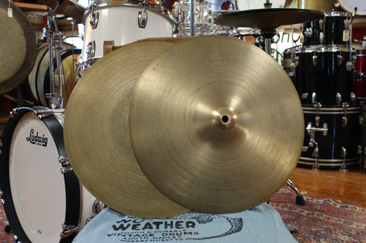 1960s A. Zildjian 14" New Beat Hi-Hats 774/1262g