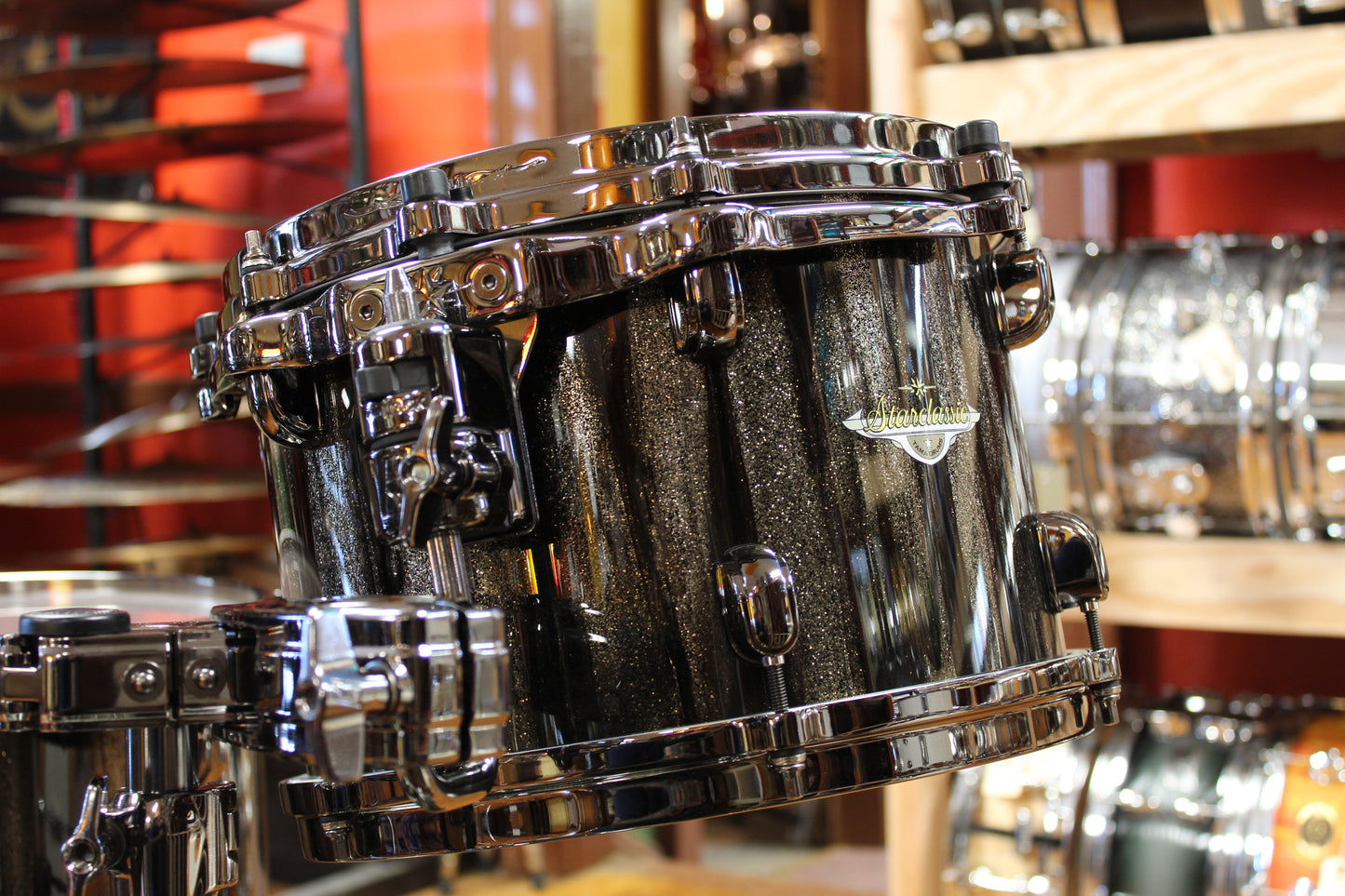 Tama Starclassic Maple in Black Clouds & Silver Linings 14x20 14x14 8x12