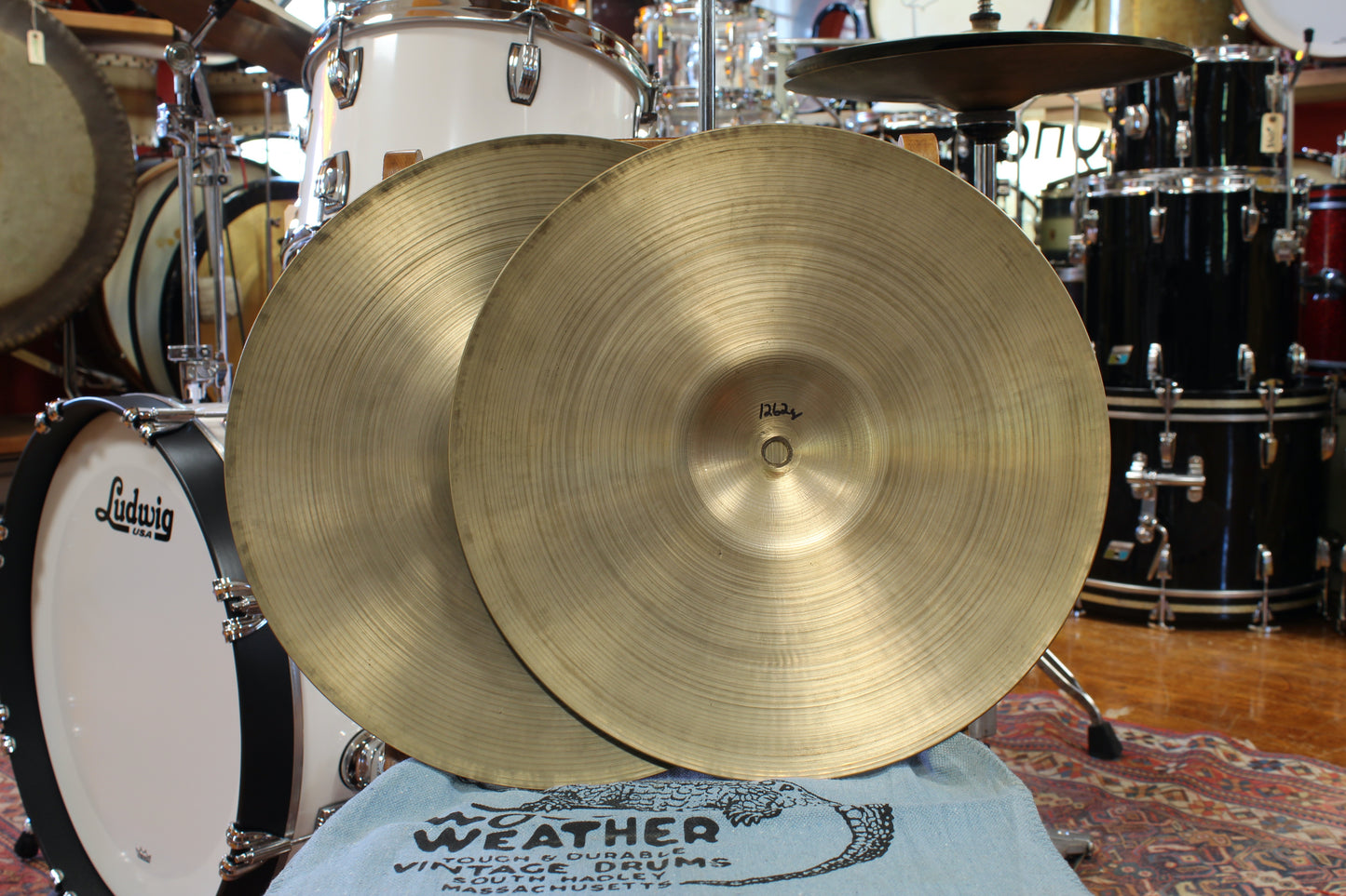 1960s A. Zildjian 14" New Beat Hi-Hats 774/1262g