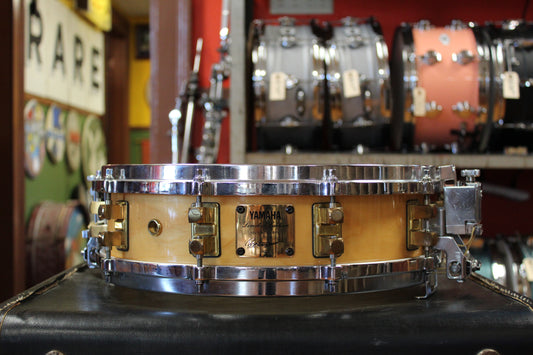 1990s Yamaha 4x14 Peter Erskine Signature Limited Edition Snare Drum in Natural Maple