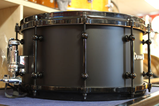Dunnett Classic Titanium Tourbillon Snare Drum 7"x14" Matte Black