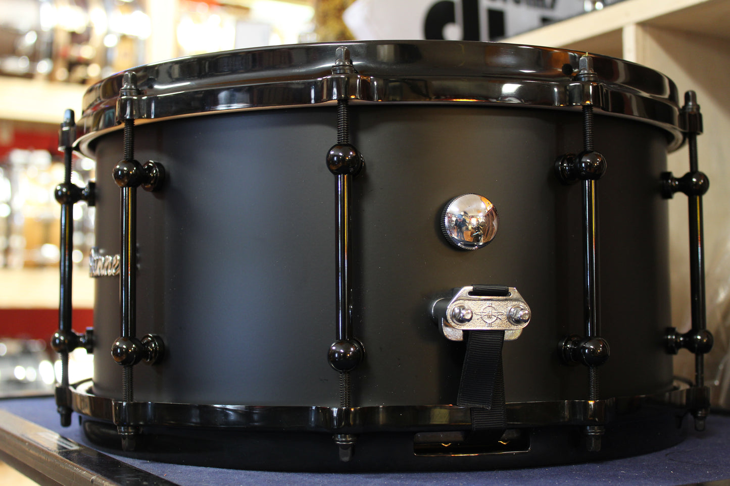 Dunnett Classic Titanium Tourbillon Snare Drum 7"x14" Matte Black