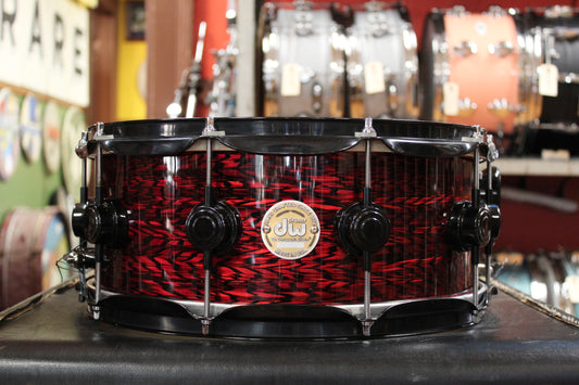 DW 6x14 Collectors Series Snare Drum in Red Onyx