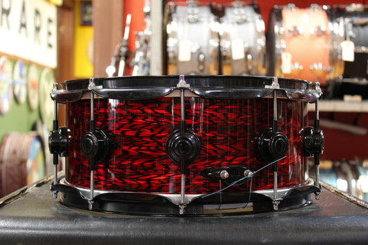 DW 6x14 Collectors Series Snare Drum in Red Onyx