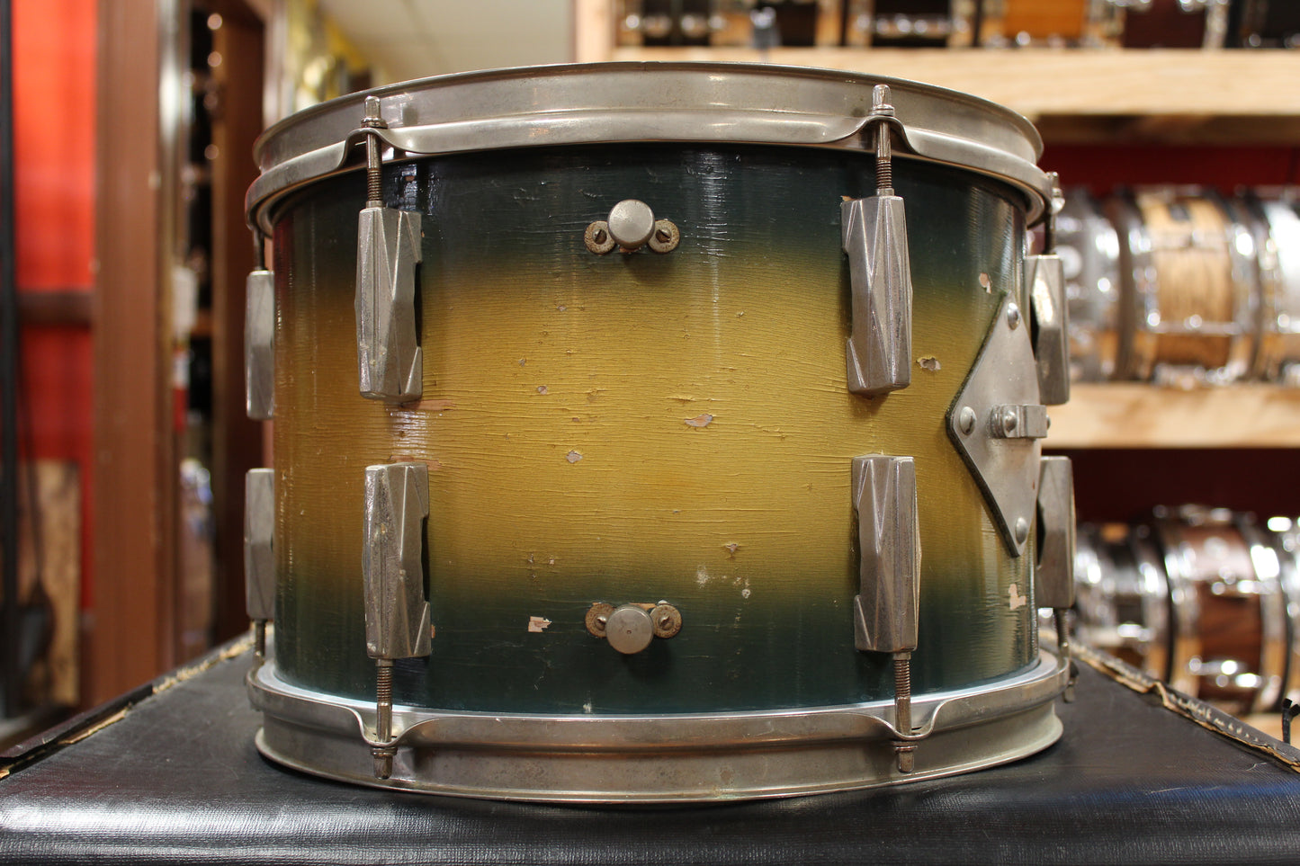 1930s Gretsch 9x13 Tom in Blue and Gold Duco