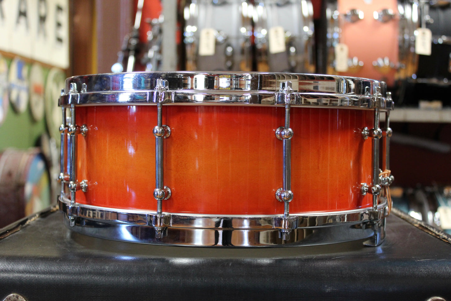 1990s Slingerland 5.5x14 Studio King Model Snare Drum in Sunburst